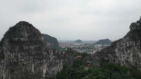 桂林南溪山4A景区航拍