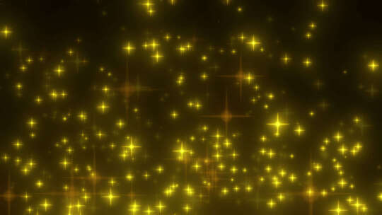 发光粒子 萤光 精灵 舞台科技背景 金色星星
