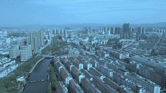 百强县城市航拍视频素材模板下载