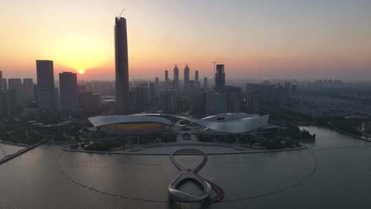 苏州文化地标苏州湾大剧院（航拍运镜）