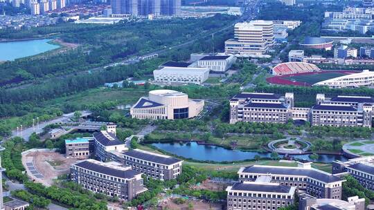 航拍临港大学城 临港新片区 上海海洋大学