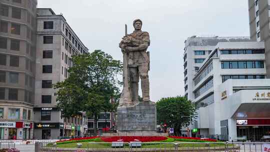 广州_广州解放纪念雕塑_海珠广场_红色党建