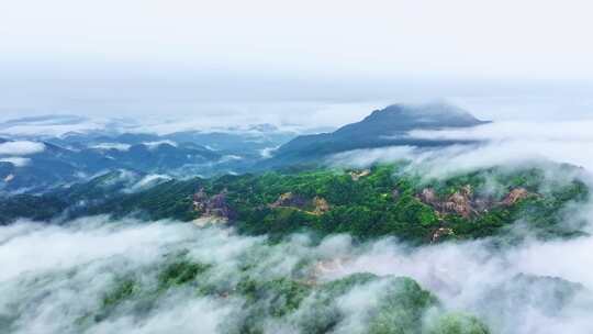 云海山景航拍视频4K