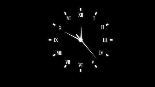时间罗马钟表钟表 转动时间时间流逝A时钟02