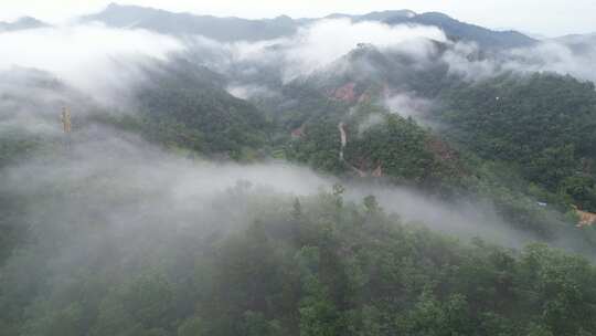 广东梅州大埔县G235国道三河坝段风景