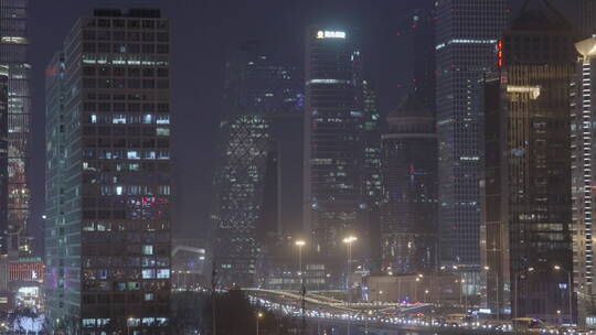 城市夜景空镜 都市夜晚