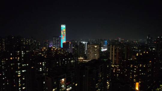 广州珠江新城猎德大桥二沙岛CBD夜景