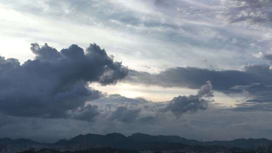 天空延时 云朵飘动