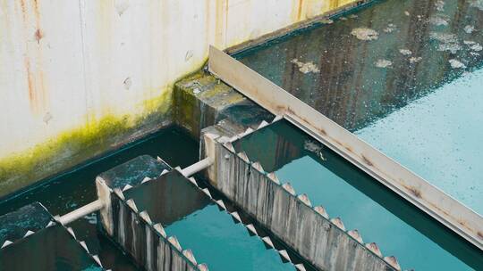 污水处理厂处理工业废水视频素材模板下载
