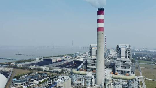 江苏常熟发电厂与煤矿工业园区视频素材模板下载