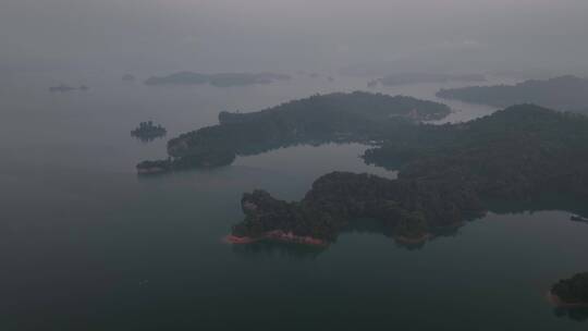 万绿湖航拍视频视频素材模板下载