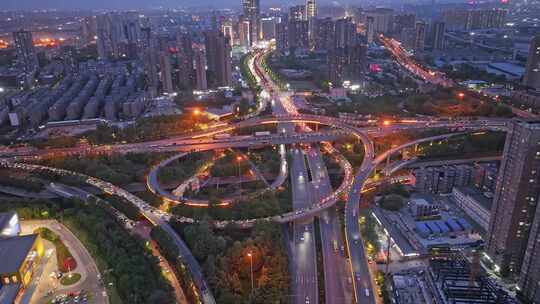 西安三桥立交桥夜景