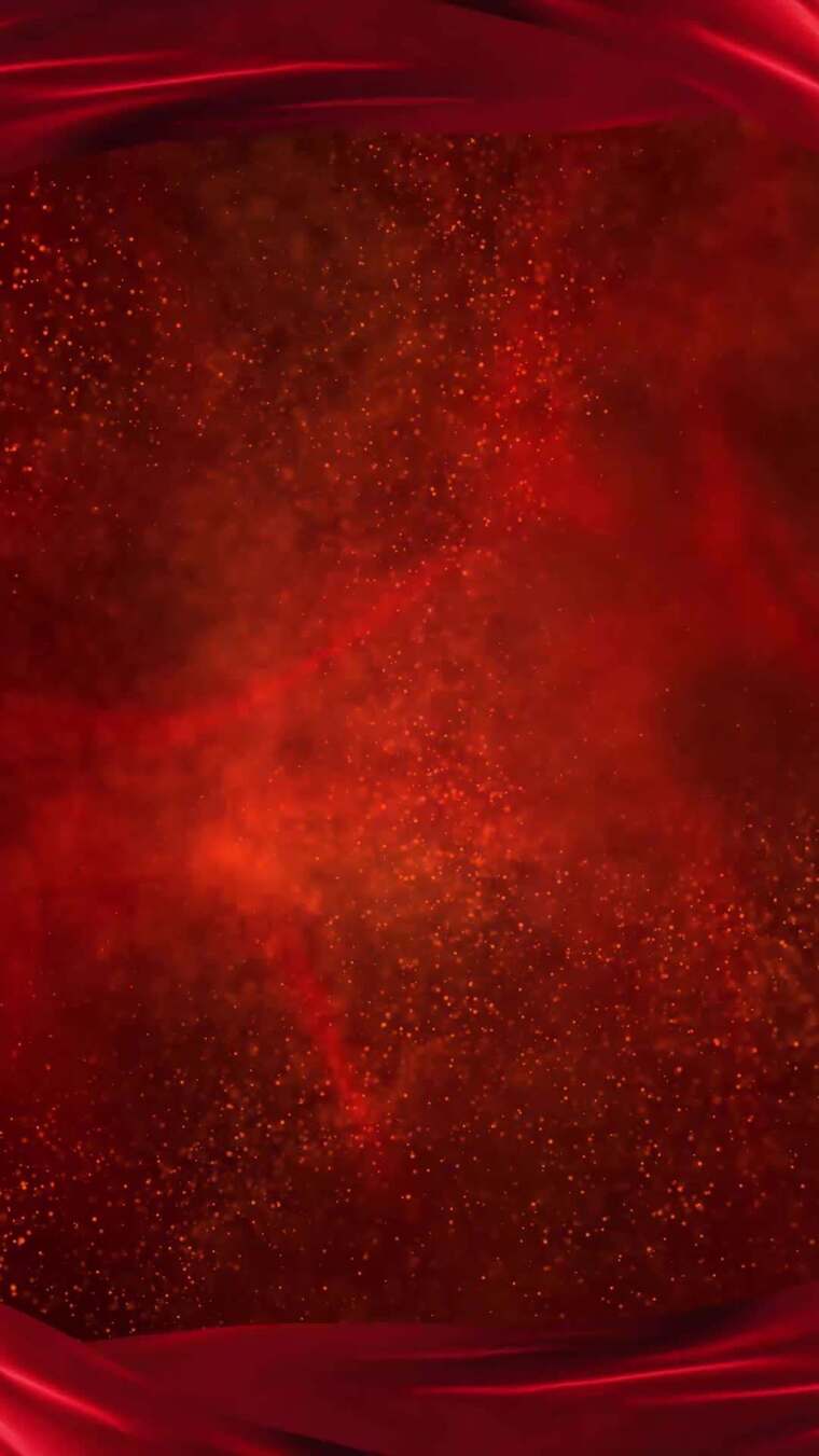 红色粒子绸带背景素材