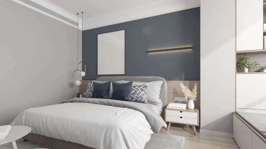 现代卧室空间展示空镜合集