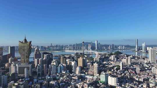 澳门南湾湖澳门大景澳门新葡京酒店航拍