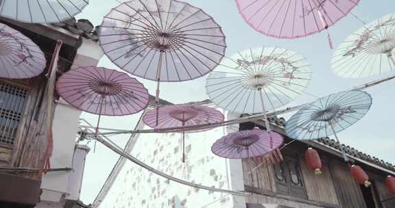 雨伞，阳伞，美丽，漫步
