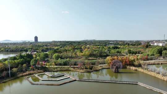 苏州太湖湿地公园（航拍视频原片素材）