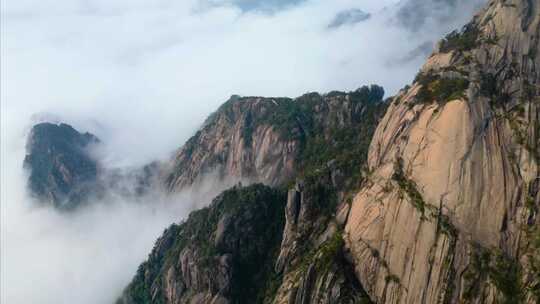 黄山云海航拍延时风景视频素材