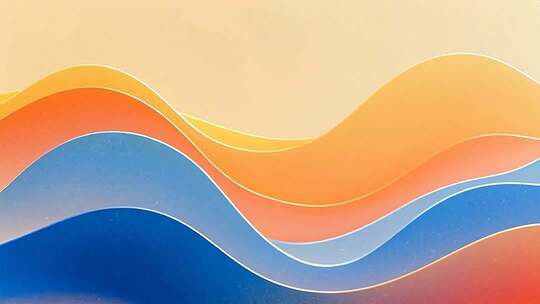 彩色波浪抽象背景