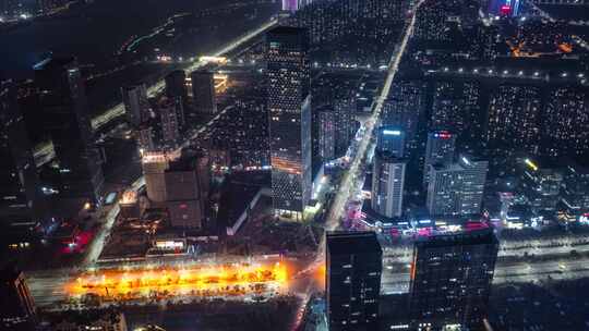 南昌艾溪湖CBD夜景