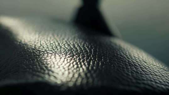 黑色皮革材质特写