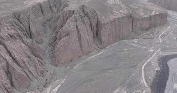 甘肃洪水河峡谷航拍