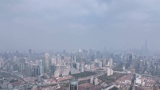 上海徐汇区航拍视频素材模板下载