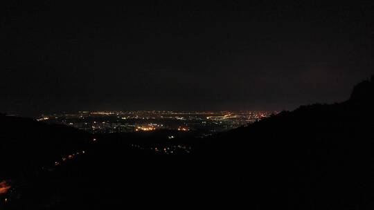 泉州大景500米高空航拍泉州市区夜景城市