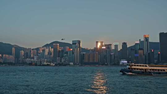 香港城市风光维多利亚
