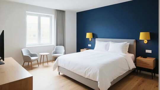 现代风格卧室室内场景