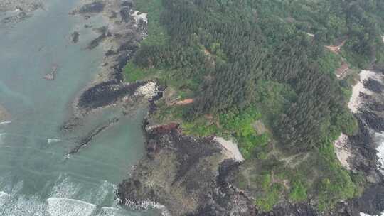 海南龙门激浪海岸航拍