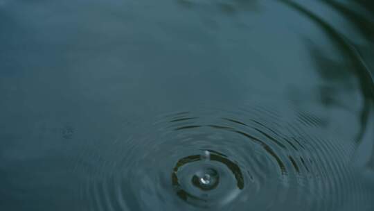 水滴 水珠 雨滴 滴水 水面 水波纹 倒影