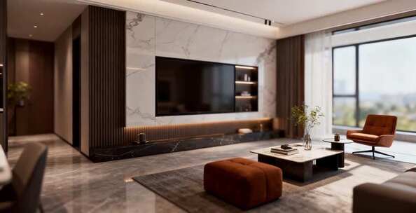 现代风格客厅室内装修素材