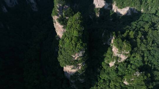 4K航拍张家界武陵源风景区群山