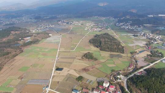 大气春耕农田农业种植航拍