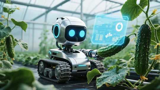 温室大棚内机器人检测黄瓜