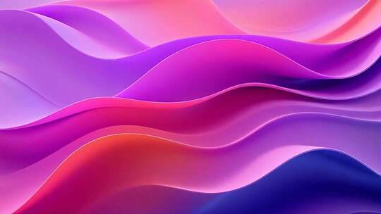 彩色波浪动感背景