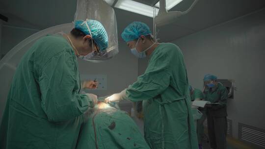 医院抢救做手术手术室医生医疗医学视频素材模板下载