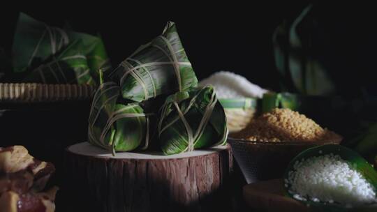 端午节粽子制作视频拍摄