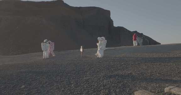 乌兰哈达火山傍晚航拍