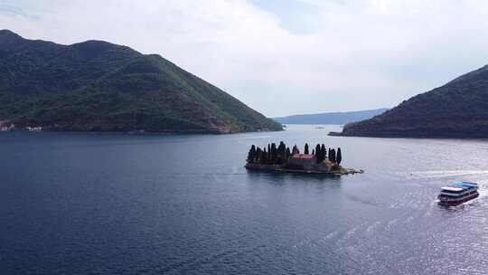 黑山，岛屿，科托尔海岸，Perast