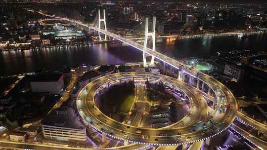 上海 南浦大桥 城市夜景 桥 交通