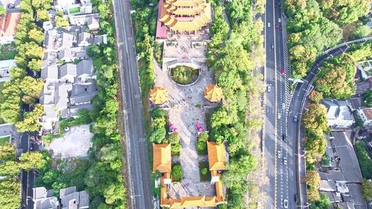 武汉黄鹤楼城市全景俯瞰