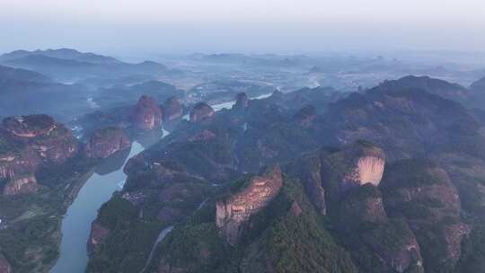 江西鹰潭龙虎山景区航拍