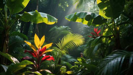 热带雨林大自然风景旅游天然氧吧视频素材高清在线视频素材下载