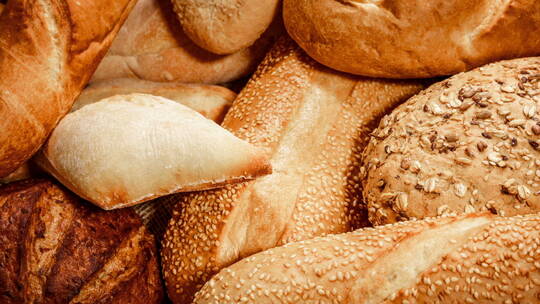 面包 欧包 吐司 原麦面包 面食 食品视频素材模板下载