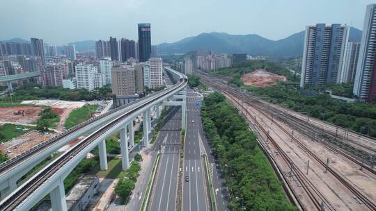 深圳北站轨道交通及周边城市建筑