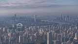 上海浦西清晨航拍空镜高清在线视频素材下载