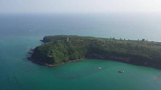 广西北海涠洲岛海滨海景自然风光航拍