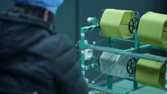 针织服装厂纺纱